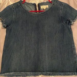 Anthropologie cloth & stone denim top